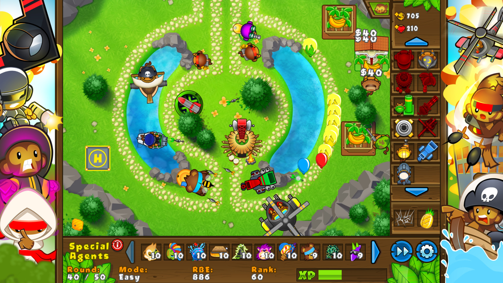 BTD5 Special Agents and Tier 4 Tower Upgrades - Complete strategy guide with gameplay screenshot